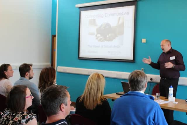 Volunteer managers hear from Paul Wilson from PR Wilson Media on the benefits of connecting communities through social media tools.