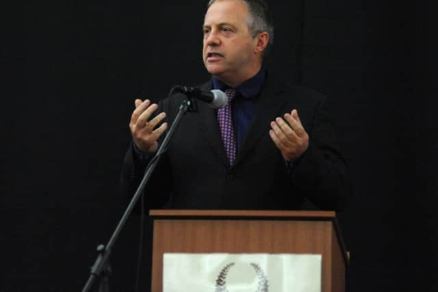 Bassetlaw Games awards night. Pictured is MP John Mann (w121008-7p)