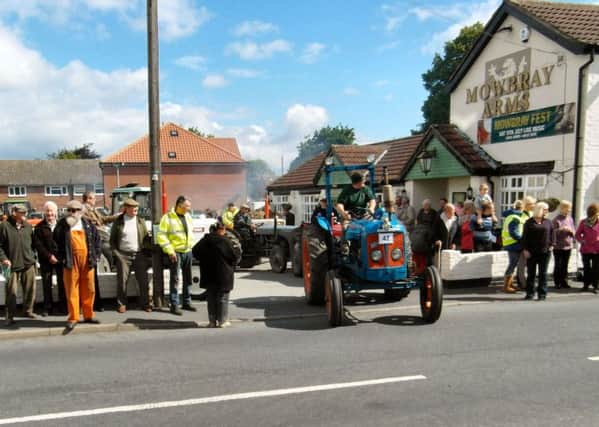Epworth Tractor Rally 2015 - leaving the Mowbray Arms.
