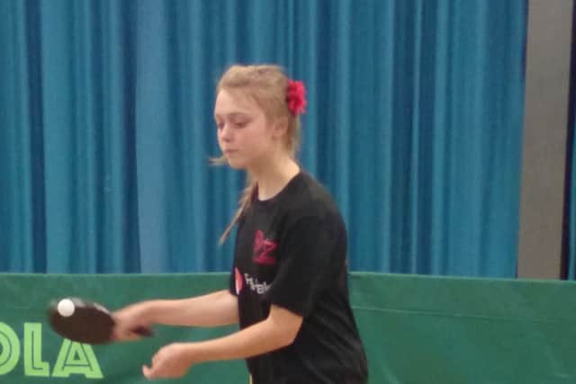 Amy Gittings of Blitz Table Tennis Club