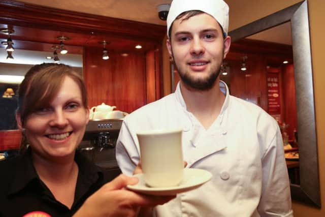 NWGU - The Millhouse pub are offering our readers a free drink of tea or coffee at the Millhouse pub L>R Nicola Bennett, Luke Wild