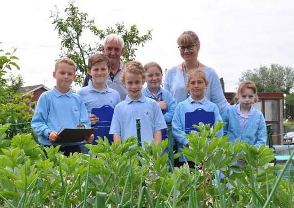 Pupils from Class 5 at St. Annes School visited the Stubbing Meadows site on Stubbing Lane to learn more about what allotments are and their importance to the local community.