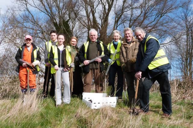 A special WWI memorial copse is being planted at Caistor