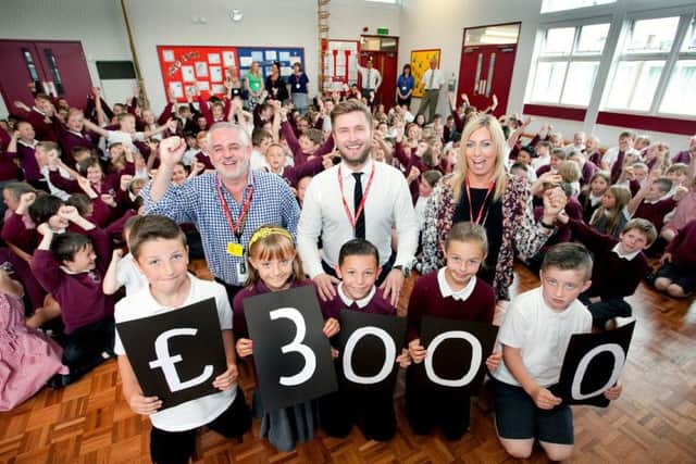 Morley Place staff and pupils celebrate donation from Amazon