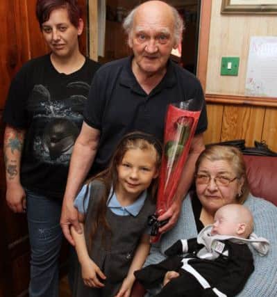 Gail Crabtree has nominated her mum and dad Doris and Doug for a Guardian Rose. Gail is pictured with Doris and Doug and Courtney Roberts and Liam Potts.