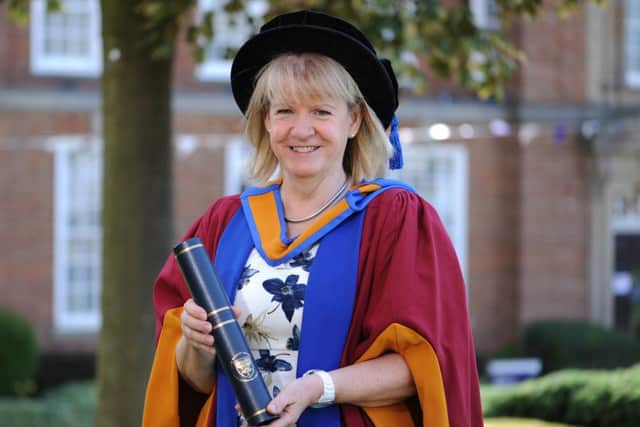 Bryony Simpson MBE has been given an honorary doctorate