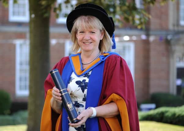 Bryony Simpson MBE has been given an honorary doctorate