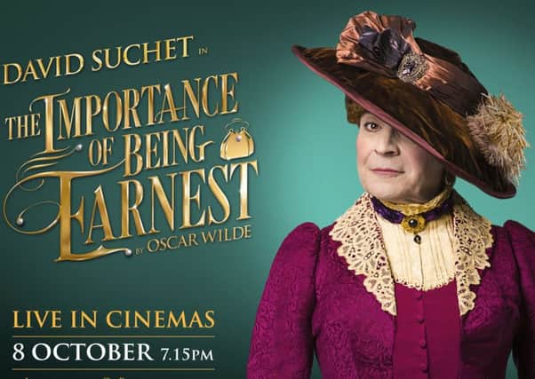 David Suchet as Lady Bracknell in Oscar Wildes The Importance of Being Earnest.