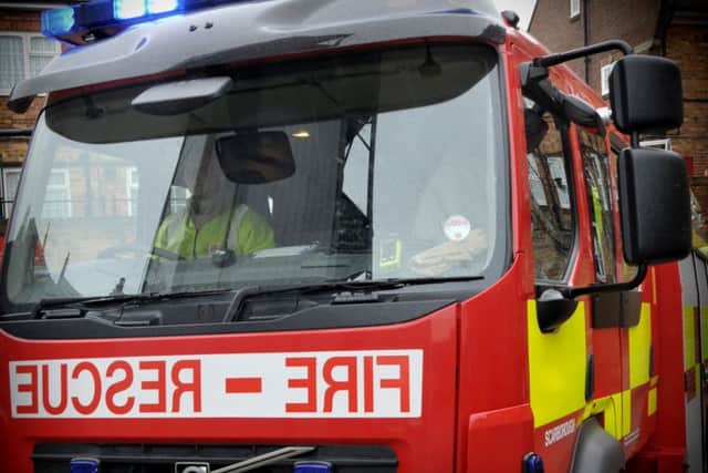 Firefighters tackled a fireb in Dewsbury.