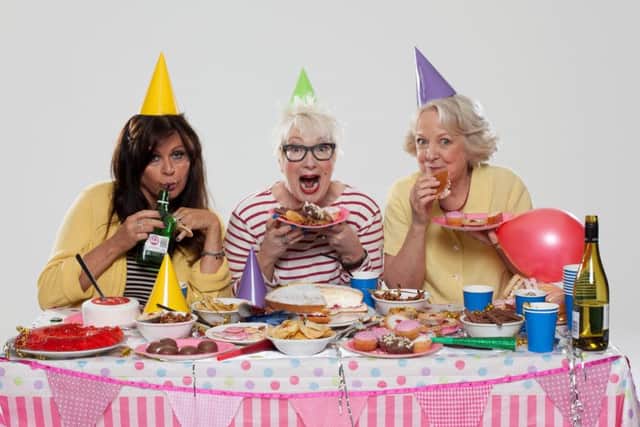 Kate Robbins (left), Jenny Eclair (centre) and Susie Blake are the Grumpy Old Women at the Baths Hall next year