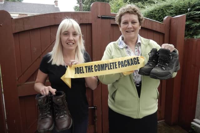 District Councillor Hazel Brand (right) pictured with Nicola Needham.