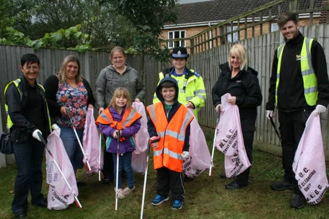 Residents took part in a litter pick at Park Springs in Gainsborough