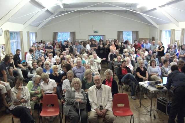 Residents at the Lea Parish Council meeting