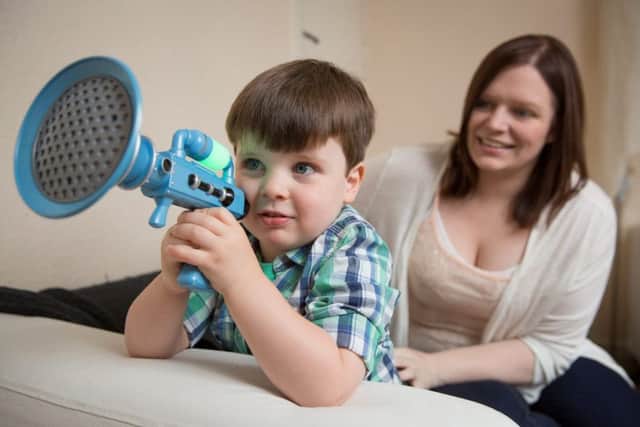 Leo Fitzpatrick, with his mum Daire Fitzpatrick, from Nottinghamshire. Photo: SWNS