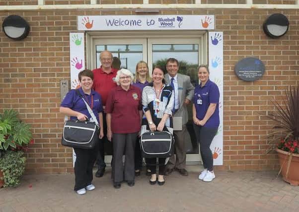 A generous donation from Lions Clubs across the North Nottinghamshire area has provided nurses from Bluebell Wood Childrens Hospice with Community Nurse Kit Bags, to take on home visits.