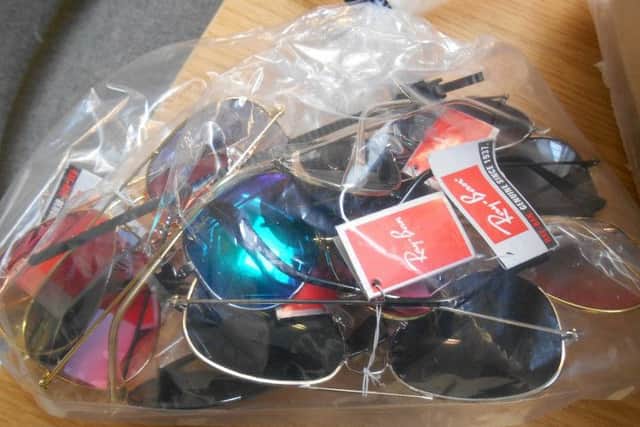 Seized counterfeit items