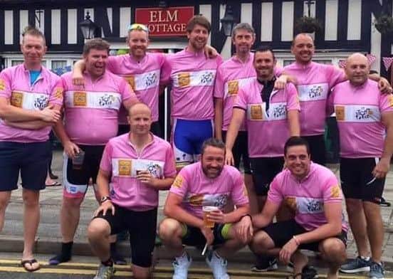 Group of 11 cycled from Edinburgh to Gainsborough to raise money for the Lincs and Notts Air Ambulance