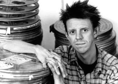 Film director Alex Cox pictured in 1990 during his days as the host of Moviedrome