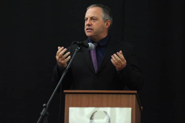 Bassetlaw Games awards night. Pictured is MP John Mann (w121008-7p)
