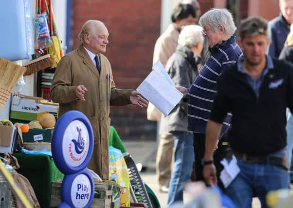 Sir David Jason films the first series of Still Open All Hours in Doncaster last year.