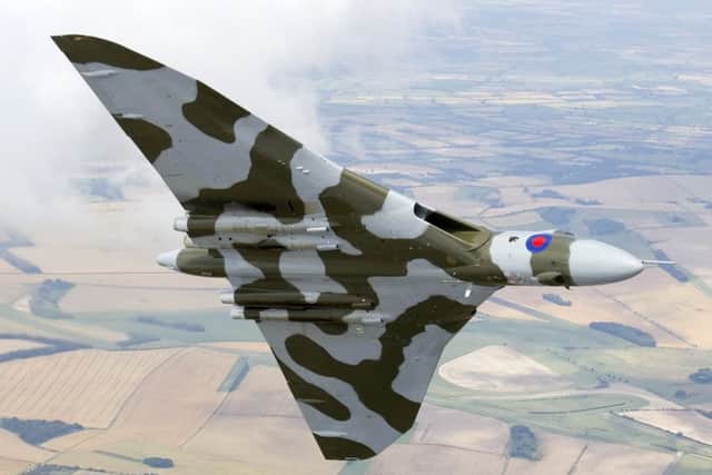 The Vulcan in flight