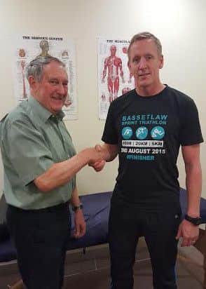 Bryan Pinder and Lync Performance coach Steve Chambers