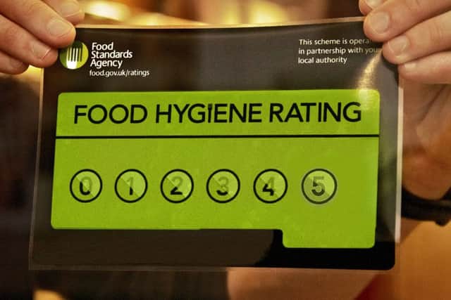 Food Standards Agency, Food Hygiene Rating sticker.