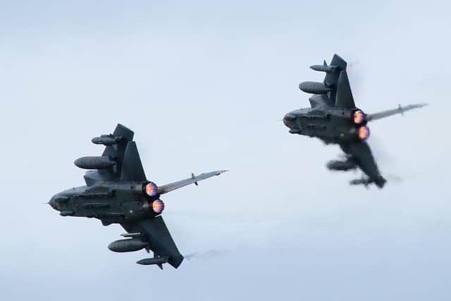 Two Tornado GR4s at a previous Waddington Airshow