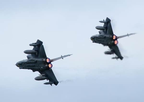 Two Tornado GR4s at a previous Waddington Airshow