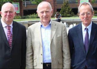 Coun Colin Davie, Executive Member for Economic Development at Lincs County Council, Coun Jeff Summers, chair of the committee and leader of West Lindsey District Council, Coun Ric Metcalfe, Vice Chair of the committee and Leader of City of Lincoln Council
