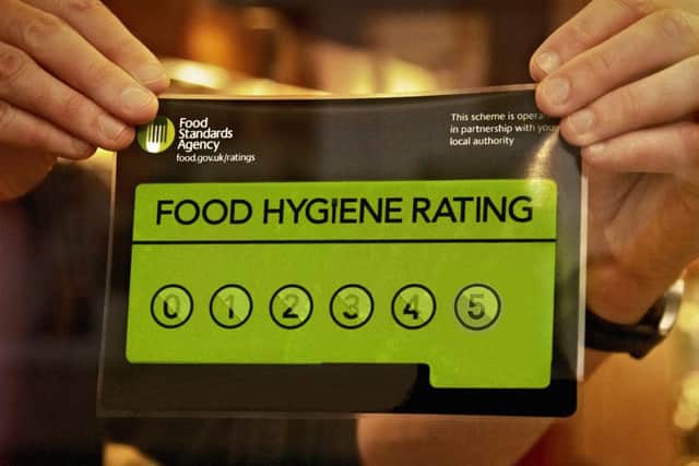 Food Standards Agency, Food Hygiene Rating sticker.