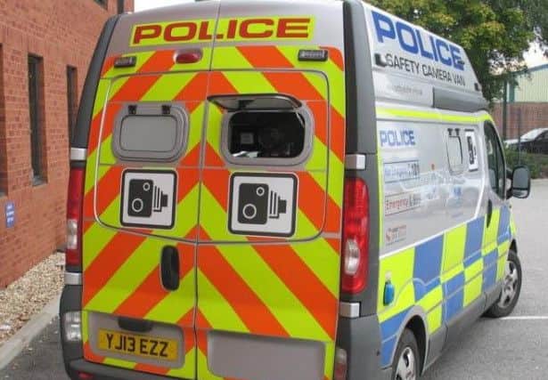 A tractor was spotted at Sledmere with a policeman inside holding a speedgun