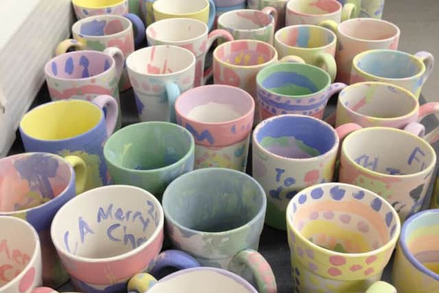 Paint a pot sessions are taking place at the Harley Gallery in Welbeck during half-time