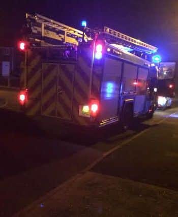 Fire service attended the scene on Sitwell Road