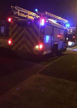 Fire service attended the scene on Sitwell Road