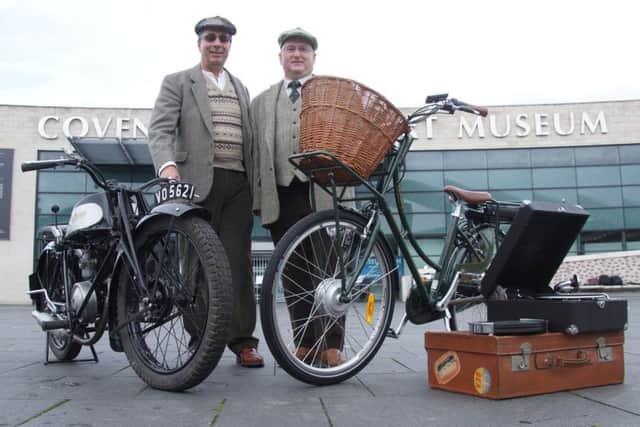 Batribike Launch with Andrew Longfield (left) and Steve Coulson (right)