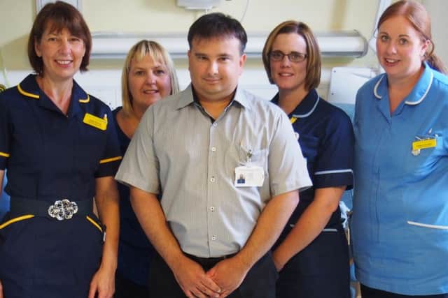 Some of the new members of the FEAST team, from left, are: Katie Garrod, Jo Georgiou, Dr Delicata, Carly Bovington and Rebecca Buckley.