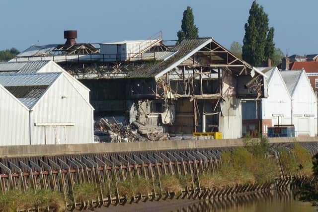 Rose Forgroves old factory on the Sinclair site on the side of the River Trent and Ropery Road is being demolished.