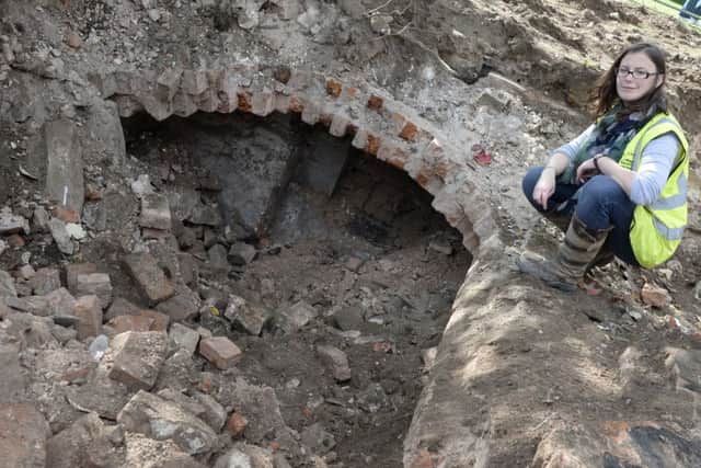More findings at Clumber Park - in addition to the tiled floor a cellar has also been discovered. Rachael Hall, National Trust Archaeologist