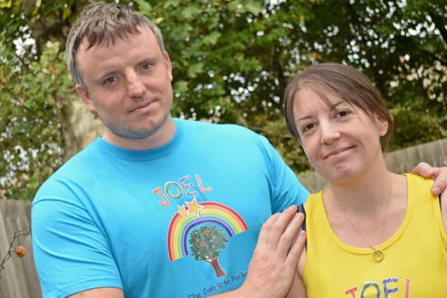 Louise and Matt Murphy are pictured. Picture: Marie Caley NWGU JOEL Murphy MC 1