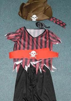The child's pirate costumer which has been removed from sale in Nottinghamshire