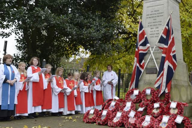 Remembrance Service held at Gainsborough Parish Church followed by a parade to the war memorial.
