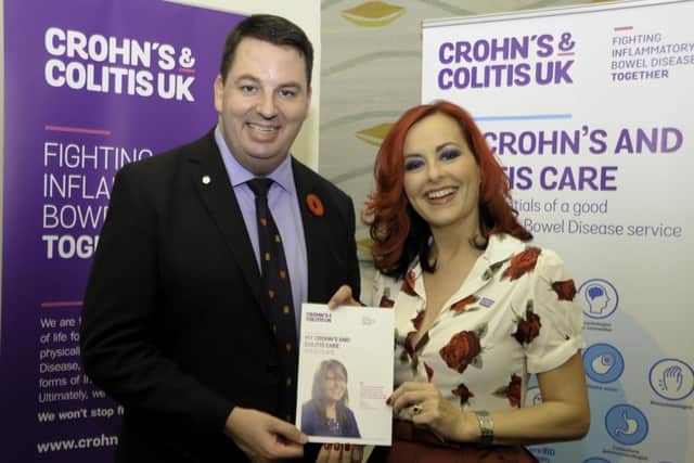Isle MP Andrew Percy and Carrie Grant.