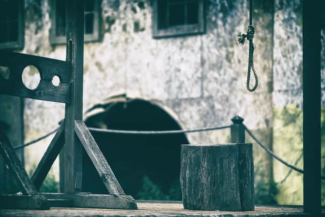 Friday the 13th: There were 13 steps up to the scaffold, 13 turns in a hangmans noose and 13 pence and a halfpenny paid to the hangman. Image, shutterstock