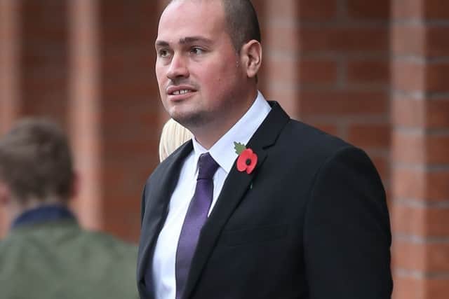 Daniel Cookson pictured outside Sheffield Crown Court