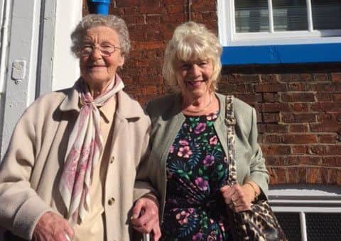 Thelma Childs and Phyllis Peart