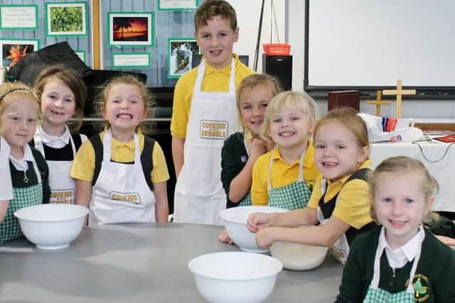 St Luke's Primary School in Shireoaks has bought new cooking utensils to encourage healthy eating through Sainsbury's Active Kids scheme