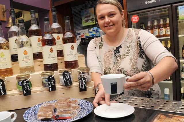 Yvette Woods, shift manager at the Sweyn Forkbeard where readers can get a free tea or coffee