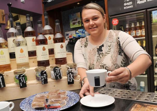 Yvette Woods, shift manager at the Sweyn Forkbeard  where readers can get a free tea or coffee
