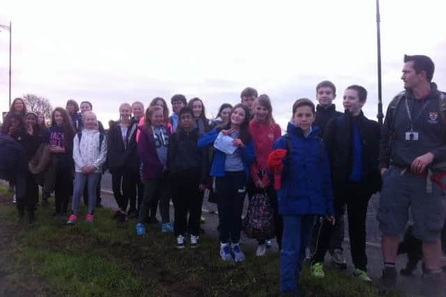 Students from Queen Elizabeth's High School walked from Gainsborough to Retford in memory of the Pilgrim Fathers